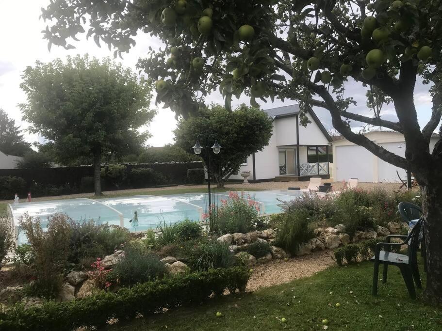 Gite Chalet-Piscine "Belle-Etoile" Touraine Anjou Courcelles-de-Touraine Εξωτερικό φωτογραφία