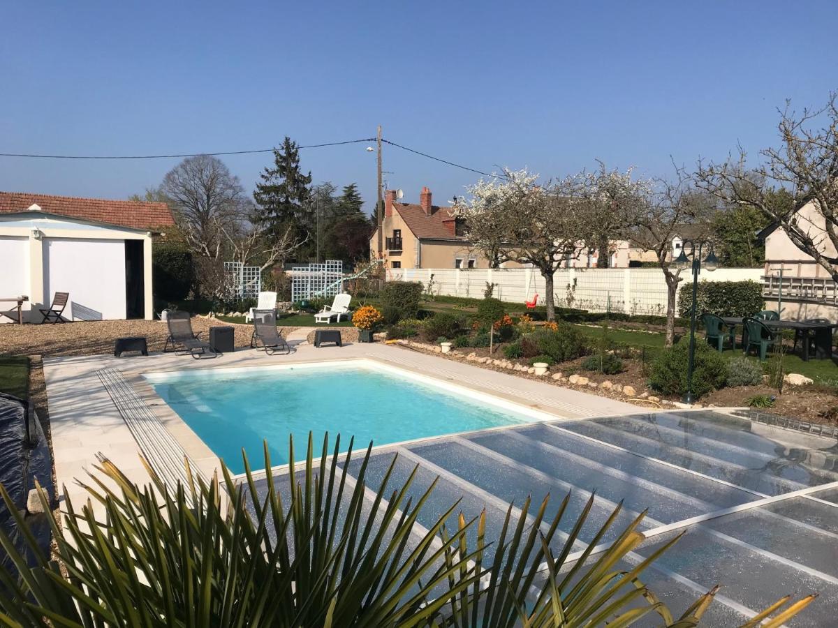 Gite Chalet-Piscine "Belle-Etoile" Touraine Anjou Courcelles-de-Touraine Εξωτερικό φωτογραφία