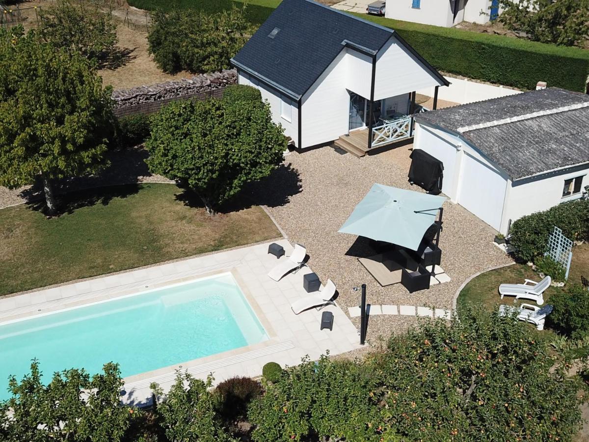 Gite Chalet-Piscine "Belle-Etoile" Touraine Anjou Courcelles-de-Touraine Εξωτερικό φωτογραφία